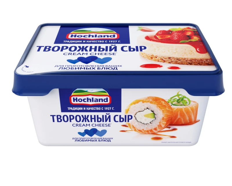 Сыр творожный Hochland 65%, 400г Изображение Сыр творожный Hochland 65%, 400г
